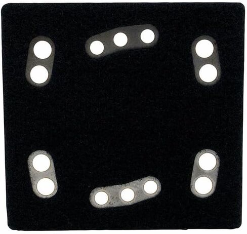 DMT DMAXX 1/4 Sheet Palm Surface Removal Steel Plate with Diamond Carbide Abrasive - Hook and Loop Reverse Attachment, 220 Grit in Kuwait