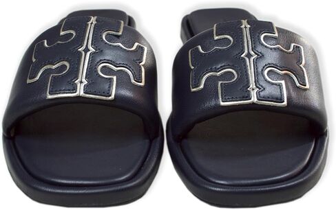 Tory Burch Women's 79985 Double T Nappa Leather Sport Slides, in Saudi Arabia