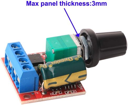 Gebildet 3pcs Mini DC Motor PWM Speed Controller, DC 5V-35V 5A Speed Adjustable Switch Module, 6V 12V 24V Variable Voltage Regulator Dimmer Governor Switching Build with LED Indicator in Saudi Arabia
