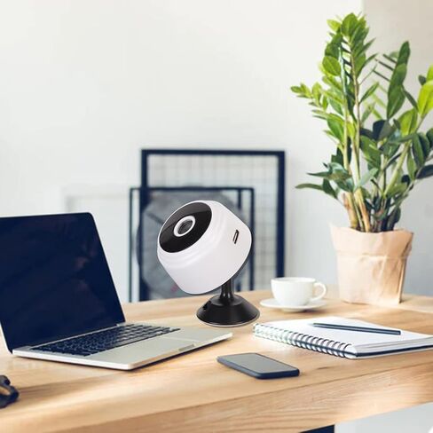 كاميرا WiFi Securtiy ، متعدد الوظائف 1080p HD Detection Night Vision Control Control Indoor Home Security Cameras (Black) in Kuwait