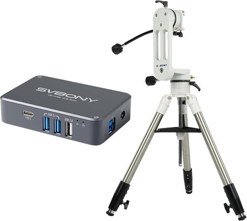 SV241 Astronomy Telescope Power Adapter, Micro DC USB HUB Box, SV225 Alt-Azimuth Mount, Adjustable Angle Alt-Azimuth Mount Bundle with SV225T Telescope Tripod for Astronomy Telescope Visual in Saudi Arabia