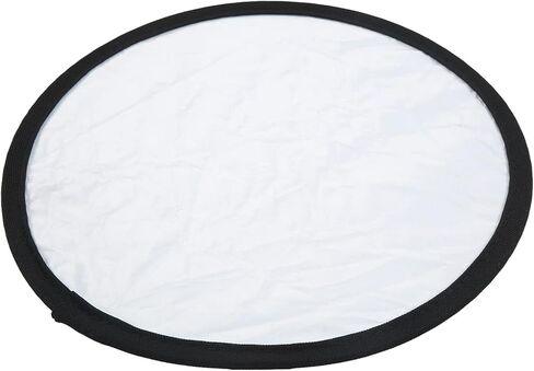 AqxReight Silver White 2 in1 عاكس محمول جولة التصوير الفوتوغرافي العاكس للإضاءة الحية 110 سم 43 3in التصوير الفوتوغرافي الجيد ومرجع الفضة والأبيض العاكس (30 سم) in Saudi Arabia