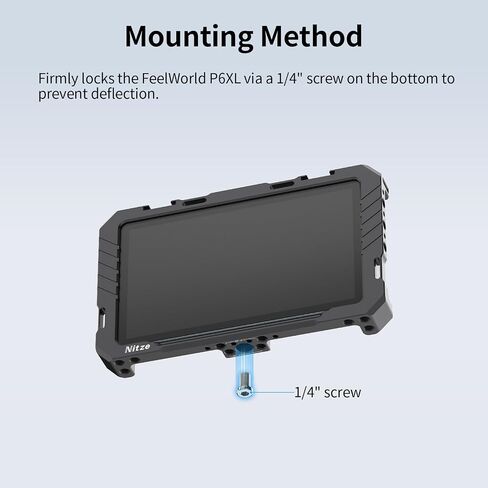Nitze Cage لـ FeelWorld P6XL ، مع Sunhood و Sunhood و Nato Rail-JT-F09B in Saudi Arabia
