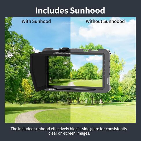Nitze Cage لـ FeelWorld P6XL ، مع Sunhood و Sunhood و Nato Rail-JT-F09B in Saudi Arabia