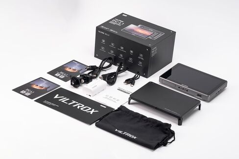 Viltrox DC-L1 7 بوصة شاشة تعمل باللمس ، إشارة HDMI 4K إلى/خارج ، شاشة حقل الفيديو مع غطاء محرك السيارة Sunshade قابل للفصل ، شكل موجي للمسك in Kuwait