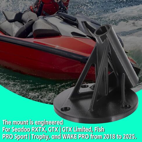 for Insta 360 Camera Rear Deck Mount for Seadoo RXPX RXTX GTX GTI GTR Fish PRO Wake PRO 2018-2025 - Fit for 114cm Invisible Selfie Stick in Saudi Arabia