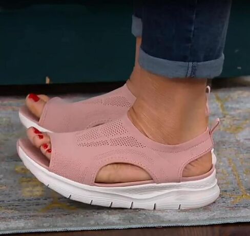 منصة Omirel للسيدات الصندل Wedge Onkle Strap مفتوحًا صندل إصبع القدم الصيف غير الرسمي الصيفية الناعمة والمريحة صندل شريحة شريحة شريحة منصة ، الأزرق ، US8/EU39 in Kuwait