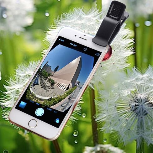 Universal Camera Lens Accessory – 180° Fisheye + Macro & Wide Angle 3-in-1 Clip-On Lens for Smartphones, Camera-Lens-Caps Suitable for iPhone & Android,Gold in Saudi Arabia