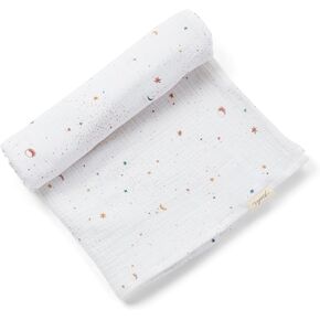 Pehr Muslin Cotton Swaddle ، السماوية | بطانية الطفل العضوية | فائقة النعمة وتنوعا | 47 "× 47" in Kuwait