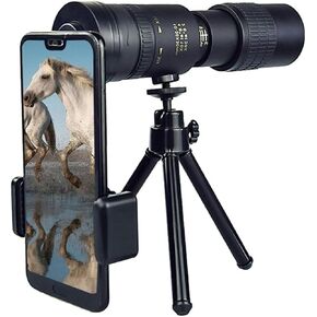 4K 10-300X Telecto Monocular Telescope - عدسة 40 مم مع حامل الهواتف الذكية وترايبود ، مثالي لمشاهدة الطيور والسفر in Kuwait