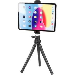 Mini Flexible Tripod Stand for iPad/iPhone 4.7-13" Tablets, Portable Desktop Phone Holder with 360° Ball Head for Watching Videos, Live Streams, Compatible with iPad Pro 12.9/Air/Mini in Kuwait