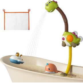 Tumama Baby Bath Toy ، ألعاب حوض الاستحمام مع رأس دش ديناصور ، ألعاب الرياح ، صنبور دش بخشها ومضخة المياه الأساسية للأطفال الصيفيين للأطفال in Kuwait