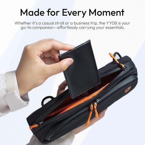 Ulanzi Yy08 حقيبة حمل لـ DJI Osmo Pocket 3 ، حقيبة حمل تخزين محمولة مقاومة للبقع ، وقائية لـ DJI Osmo Pocket 3 Creator Combo Accessories ، مصابيح LED صغيرة ، ميكروفونات وكاميرات الحركة (أسود) in Kuwait