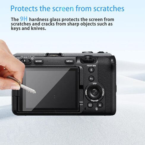 Screen Protector for Sony FX3A, HD Tempered Glass,9h Hardness,Scratch,Anti-Fingerprin,Tempered Glass Film Guard for Sony FX3A Camera[2 Pack] in Saudi Arabia