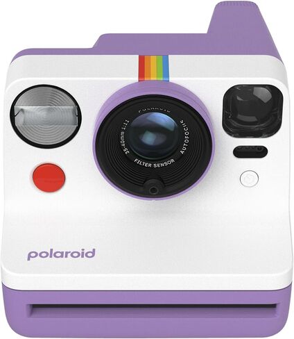 Polaroid Now Generation 3 Camera Fructant Camera مع نظام ضبط تلقائي للصورة ثنائية العدسين (أرجوانية) وحزمة فيلم ملون (8 صور) in Saudi Arabia