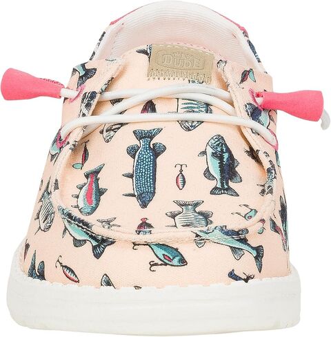 HEYDUDE Wendy Fish Lure Bubblegum Size 12, Womens Shoes, Slip-on Loafers, Comfortable & Light-Weight in Saudi Arabia