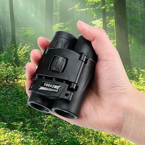 40 × 22 مناظير مضغوطة- ميني محمولة لمراقبة الطيور والأوبرا والحفلات الموسيقية والمشي (الأسود) in Kuwait
