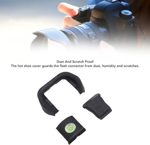Yunir Camera Eye Cup, Hot Shoe Cover with Bubble Level Kit, Viewfinder Protector for R5 R6 Camera Accessories in Saudi Arabia