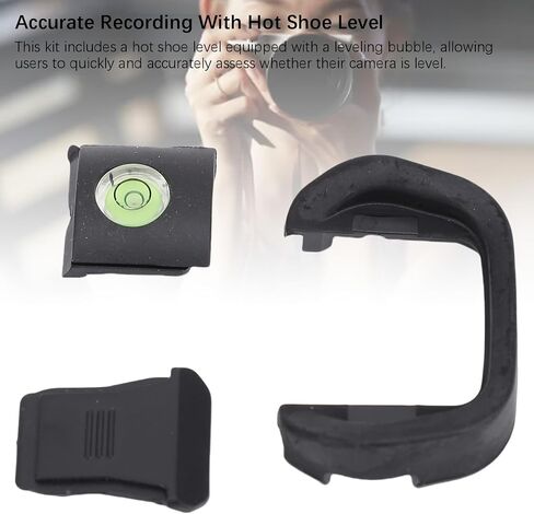 Yunir Camera Eye Cup, Hot Shoe Cover with Bubble Level Kit, Viewfinder Protector for R5 R6 Camera Accessories in Saudi Arabia