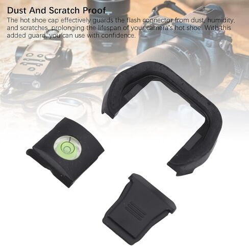 Yunir Camera Eye Cup, Hot Shoe Cover with Bubble Level Kit, Viewfinder Protector for R5 R6 Camera Accessories in Saudi Arabia