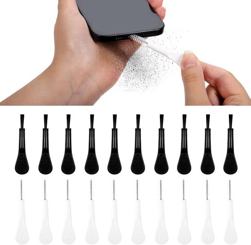 20 Pack Phone Charge Port Cleaning Kit, Anti-Clogging Mini Brush Cleaner for 15 16 Pro max Speaker and Receiver, Multifunctional Mini Cleaning Dust Remover Tools for Headphones Tablet Computer Camera in Kuwait
