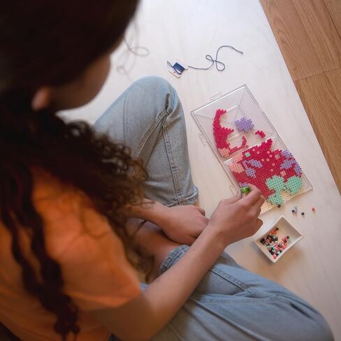 Perler 80-57038 Fused Bead DIY Suncatcher Room Décor Craft Activity Kit, 5.5" x 5.5", Multicolor, 1808 Pieces in Kuwait