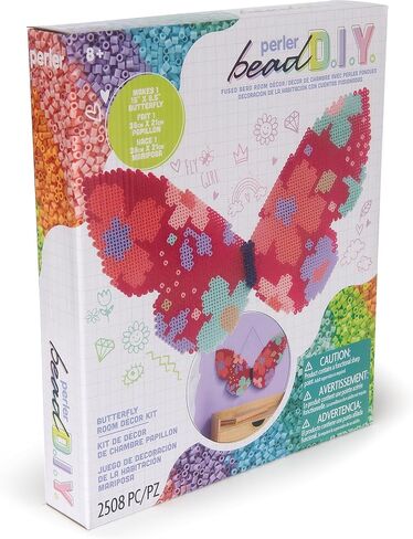Perler 80-57038 Fused Bead DIY Suncatcher Room Décor Craft Activity Kit, 5.5" x 5.5", Multicolor, 1808 Pieces in Kuwait
