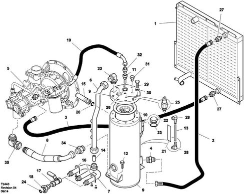 Air Oil Separator Element 54625942 Compatible with Ingersoll Rand 7/51 7/71 12/56 7/72 JDT2 Portable Air Compressor Power Separator Tank 5462594 w/Drain Tube in Saudi Arabia