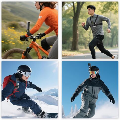 طقم ملحقات لـ Insta360 x5 x4 و mini tripod ، حزمة حزام التثبيت/الرأس مع الحزمة 21 بوصة ، و 360 درجة رأس الكرة والأحذية الباردة لـ Insta360 واحد x5 x4 x3 x2 in Kuwait