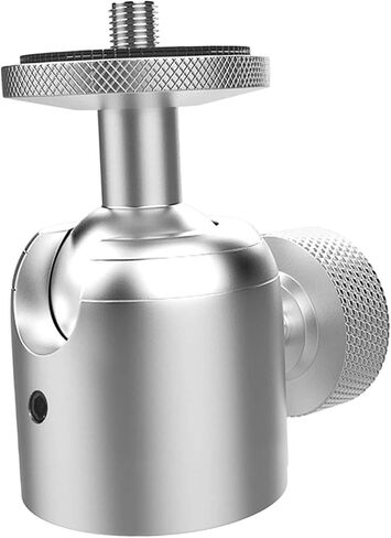Mini Ball Head Tripod Mount Metal Swivel /4" Screw Base Adapter for Fill Light DSLR Cameras Photography Accessory in Saudi Arabia