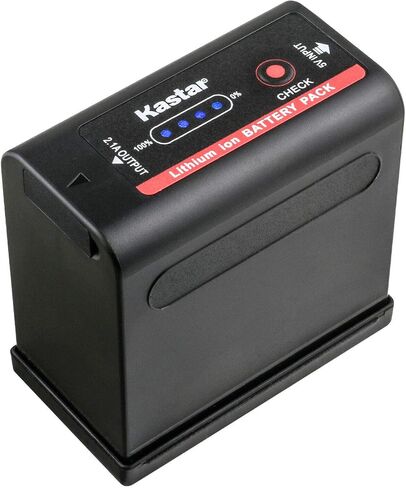 KASTAR 4-Pack BP-980GPRO بطارية 7.4V 8700MAH استبدال Canon EOS C100 MARK II ، EOS C300 ، EOS C300 PL ، EOS C500 ، EOS C500 PL ، ES50 ، ES55 ، ES60 ، ES65 ، ES75 ، ES410V ، ES420V ، ES520A in Saudi Arabia