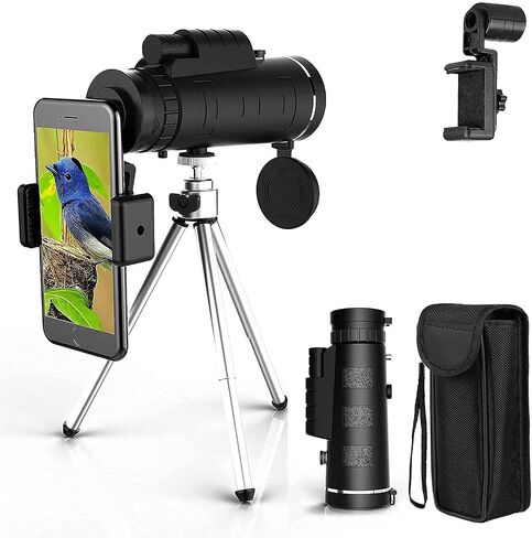 ، 40 × 60 أحاديًا مع حامل الهواتف الذكية و Tripod Termbroof Zoom Telescope أحادي الأداء أحادي الأداء لمشاهدة الطيور in Saudi Arabia