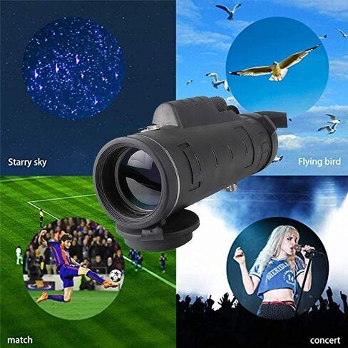 , 40X60 High Power Hd Monocular for Bird Watching Adults with Smartphone Holder & Tripod for Wildlife Camping Traveling Wildlife in Saudi Arabia