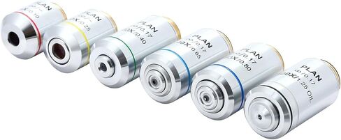 مجموعة كاملة من العدسات المجهرية اللانهائية مناسبة لأوليمبوس والمجاهر الأخرى مع خيط RMS (4x) in Kuwait