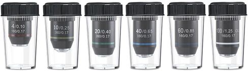 للعدسة الهدف الفضائية للمجهر الدقيق 160 مم ، 4x إلى 100x مستويات التكبير (60x) in Kuwait