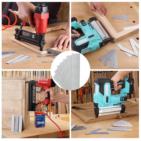 Workpro 1 '' 18 Gauge Brad Nails ، 6000 Count Completing Nails ، Universal Brad Nail Shails for Pneumatic & Electric Brad Nailers in Kuwait