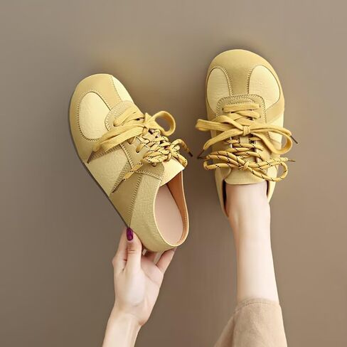 MAIITRIP Women's Slip on Mules Clogs Sneakers,Non-Slip Comfortable Casual Backless Loafer Shoes for Women,Memory Foam Walking Travel Casual Slippers Shoes with lace for House Home & Indoor/Outdoor in Kuwait