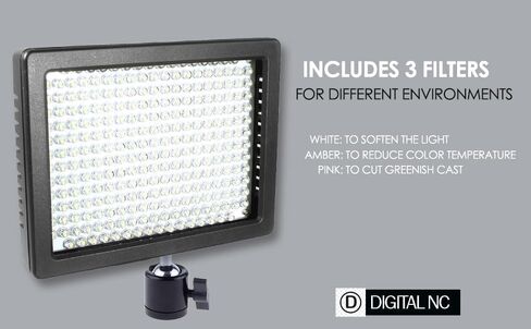 100 واط قابلة لإعادة الشحن ضوء فيديو LED متوافق مع Canon XA30-160 لوحة LED ، قابلة للضايق 5600 كيلو بايت-3200 كيلو ، 900 لوكس ، بطارية وشاحن سريع-مجموعة الإضاءة خفيفة الوزن على الكاميرا in Kuwait