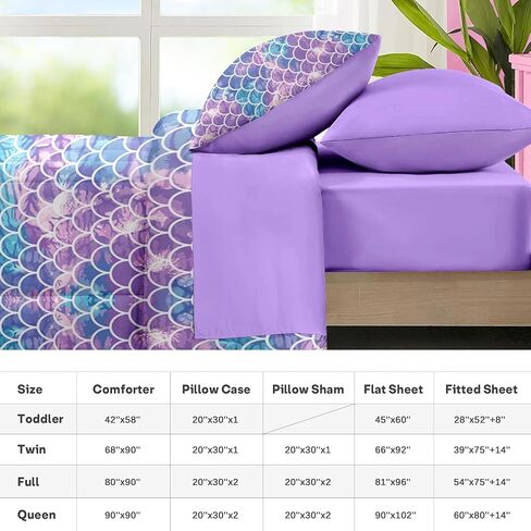Nesker 4 Pcs Comforter Set Toddler Size, Sweet Pink Fruit Bedding for Kids Teen, Cute Strawberry Bed Sheet with Pillowcase & Sham in Saudi Arabia