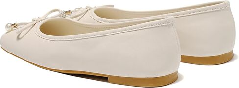 Women's Ballet Flats with Bow Knot & Sparkle Balls Ultra Soft Sole Round Toe Work Travel Casual Outfits Shoes in Kuwait