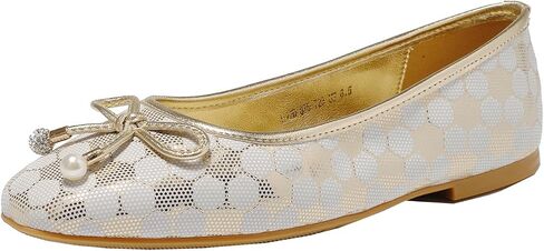 Women's Ballet Flats with Bow Knot & Sparkle Balls Ultra Soft Sole Round Toe Work Travel Casual Outfits Shoes in Kuwait