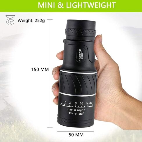 40x60 High Magnification Monocular Telescope - Waterproof, High-Definition, Adult Pocket Monoculars for s, Bird Watching, Hiking in Saudi Arabia