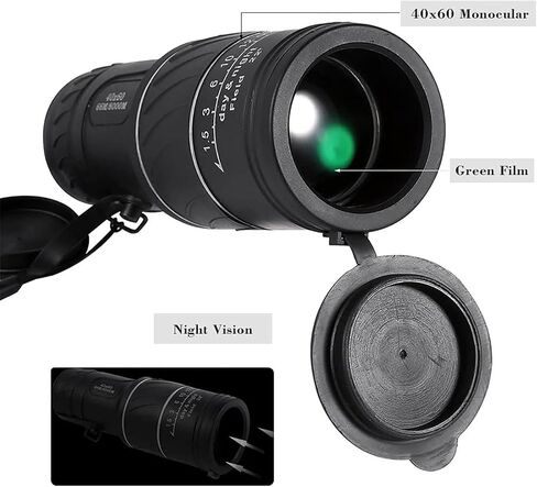40x60 High Magnification Monocular Telescope - Waterproof, High-Definition, Adult Pocket Monoculars for s, Bird Watching, Hiking in Saudi Arabia