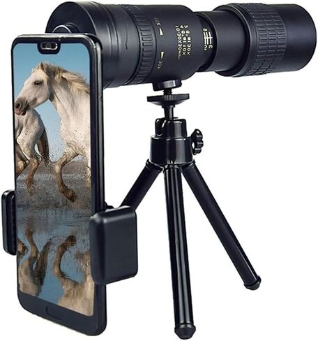 4K 10-300X Telecto Monocular Telescope - عدسة 40 مم مع حامل الهواتف الذكية وترايبود ، مثالي لمشاهدة الطيور والسفر in Kuwait