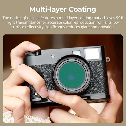مرشح الأشعة فوق البنفسجية الصغيرة المغناطيسية لـ Fujifilm x نصف الكاميرا ، العدسة الزجاجية البصرية ، إطار الألمنيوم خفيف الوزن ، 99 ٪ من إرسال الضوء ، مقاوم للماء ومضاد للخلع ، قماش تنظيف (أسود) -5214 in Kuwait