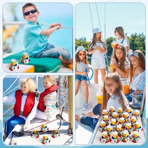 Jerify 12 Packs Cruise Ships Rubber Ducks 2 Inch Nautical Rubber Cruise Ducks Bulk Sailing Ship Toy for Carnival Party Gift Classroom Incentives Bath Tube Pool Toy in Saudi Arabia