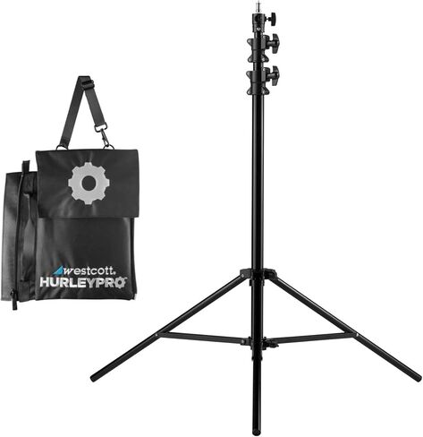 Westcott Air Cushioned Cushionted Sucked-Duty Light Stand (8 أقدام) باقة مع حقيبة وزن Hurleypro H2Pro (عنصران) in Saudi Arabia