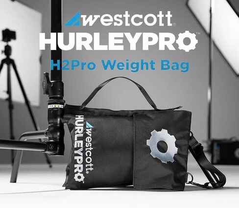 Westcott Air Cushioned Cushionted Sucked-Duty Light Stand (8 أقدام) باقة مع حقيبة وزن Hurleypro H2Pro (عنصران) in Saudi Arabia