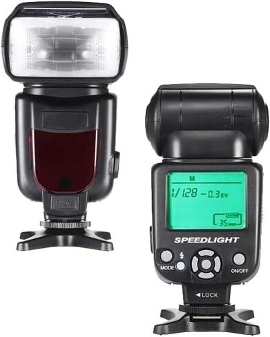 Speedlite Flash with LCD Display Compatible with Panasonic Lumix G9 in Saudi Arabia