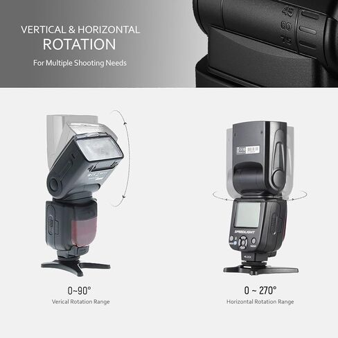 Speedlite Flash with LCD Display Compatible with Panasonic Lumix G9 in Saudi Arabia